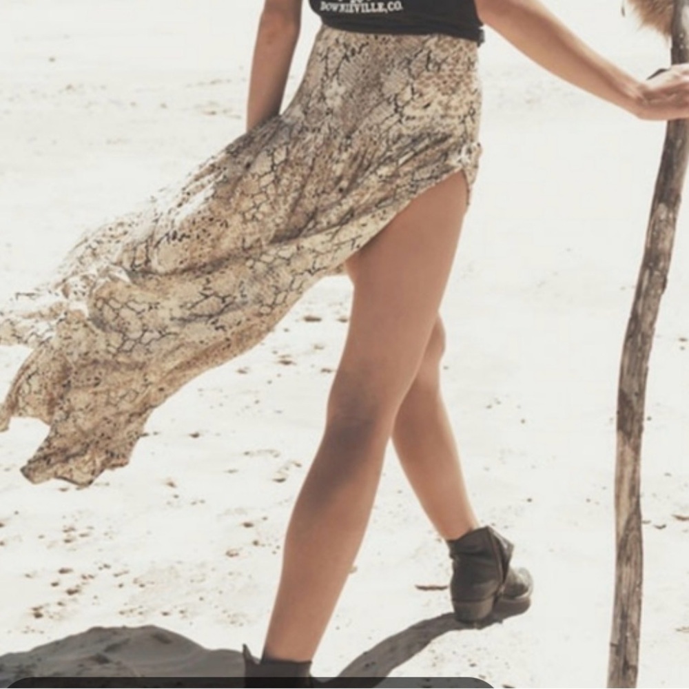 Spell & The Gypsy Aloha Python Split Maxi Skirt I… - image 2
